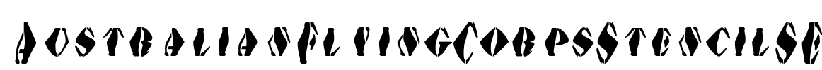 AustralianFlyingCorpsStencilSE Font Image