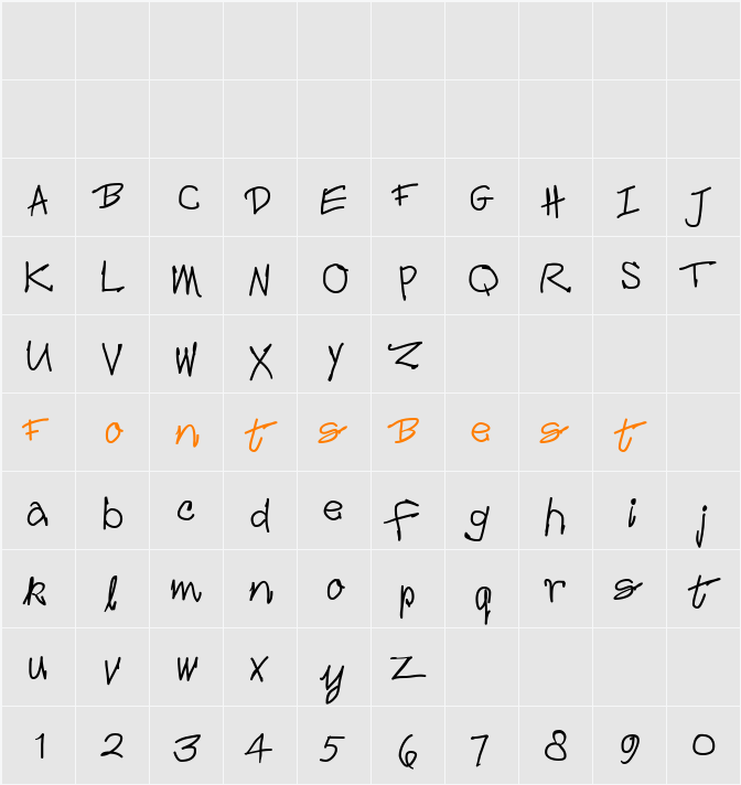 Croak Character Map