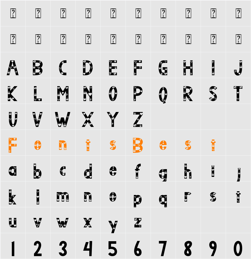 AIRLOVE Character Map