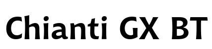 Chianti GX BT Font Image