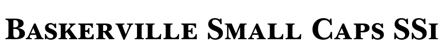 Baskerville Small Caps SSi
