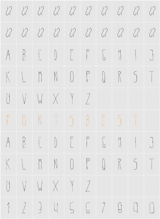 Belta Light Character Map