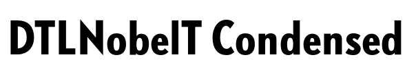DTLNobelT Condensed Font Image