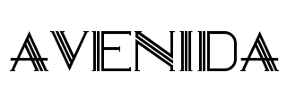 AVENIDA Font Image