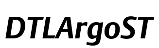 DTLArgoST Font Image