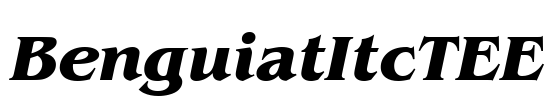 BenguiatItcTEE Font Image