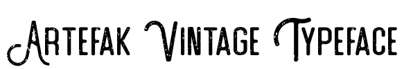 Artefak Vintage Typeface Font Image