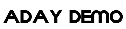 Aday Demo Font Image