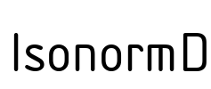 IsonormD Font Image