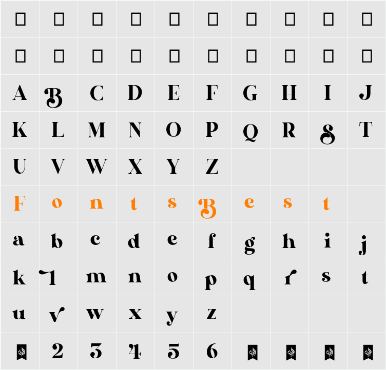 Bavista Soulare Character Map