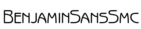 BenjaminSansSmc Font Image