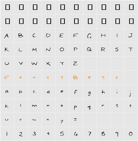 Dael Neu Character Map