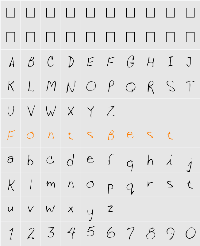 Arbor Character Map