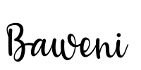 Baweni Font Image