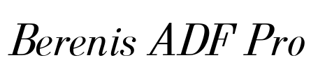 Berenis ADF Pro Font Image