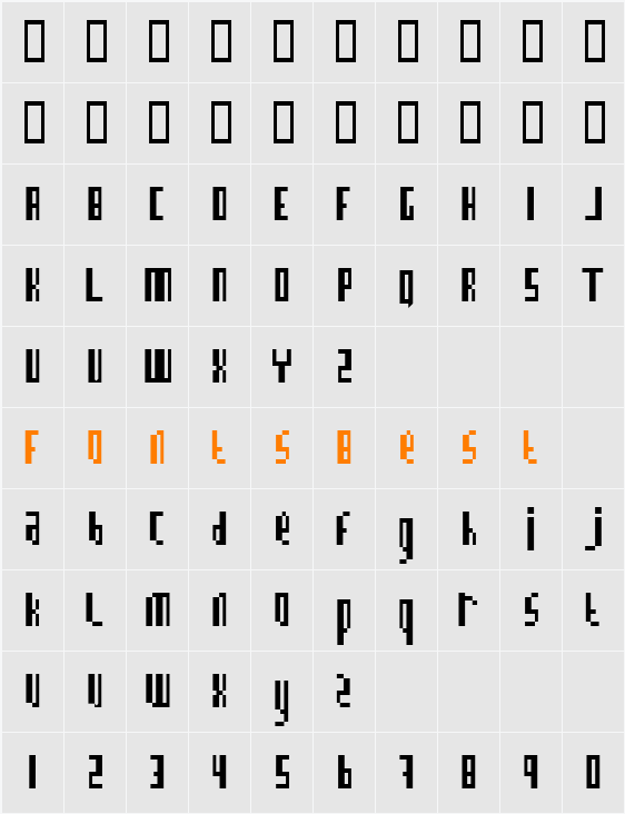 BN Information Character Map