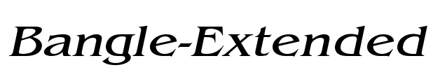 Bangle-Extended Font Image