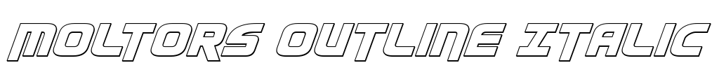 Moltors Outline Italic