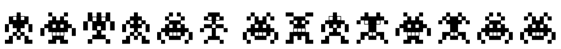 Binary Soldiers Font Image