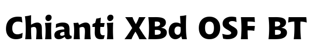 Chianti XBd OSF BT Font Image