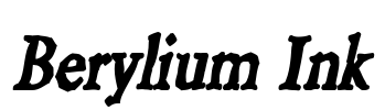 Berylium Ink Font Image