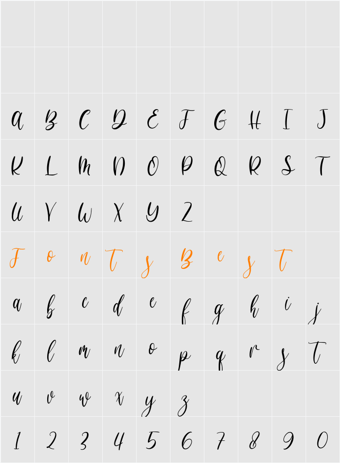 Brittishfeel Character Map