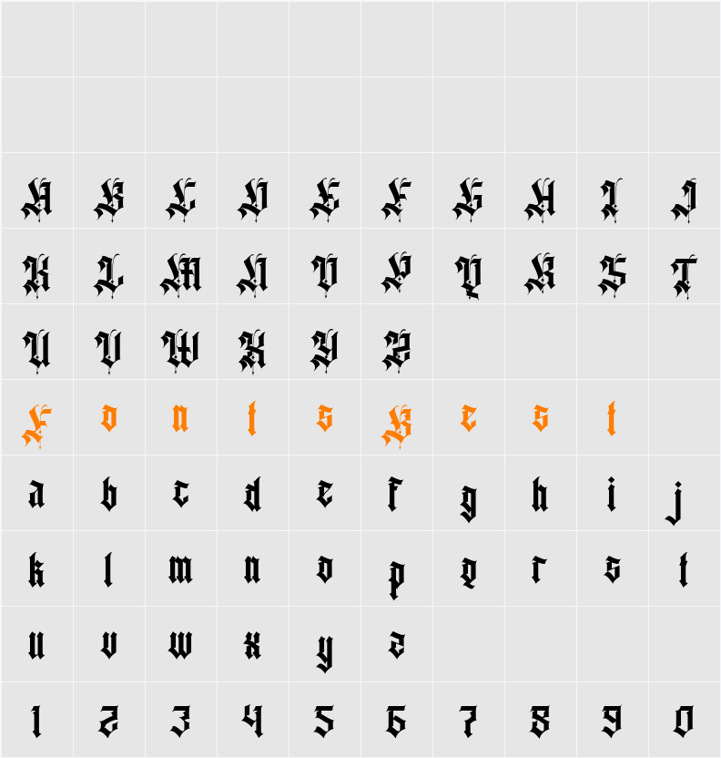 Agathiqy Character Map