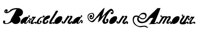 Barcelona Mon Amour Font Image