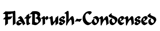 FlatBrush-Condensed Font Image