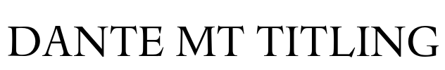 Dante MT Titling