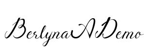 Berlyna Demo Font Image