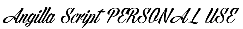 Angilla Script PERSONAL USE Font Image