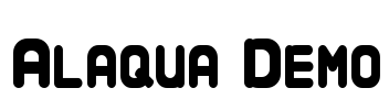 Alaqua Demo Font Image