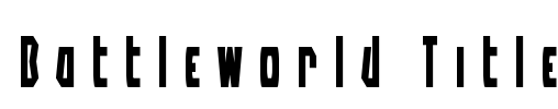 Battleworld Title Font Image