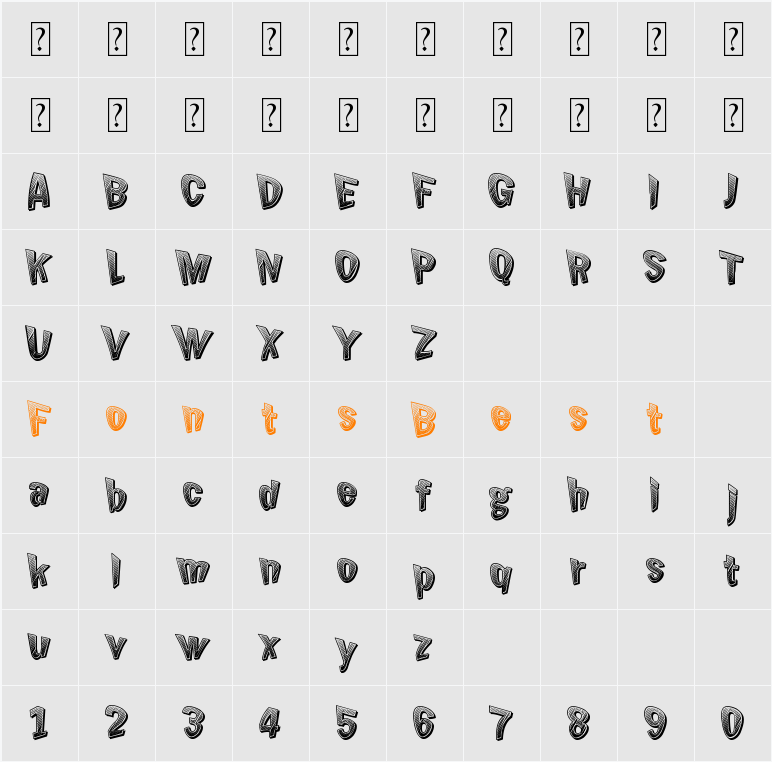 Chicken Butt Character Map