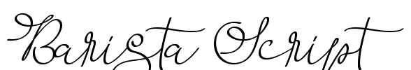 Barista Script Font Image