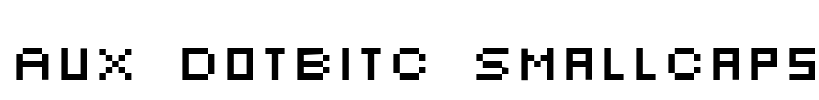 AuX DotBitC SmallCaps Font Image