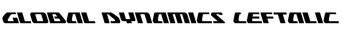 Global Dynamics Leftalic Font Image