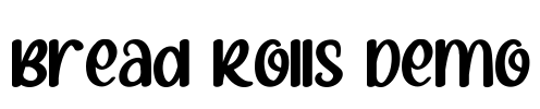 Bread Rolls Demo Font Image