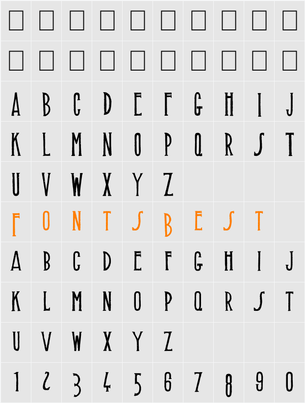 Muffaroo Character Map