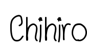 Chihiro Font Image