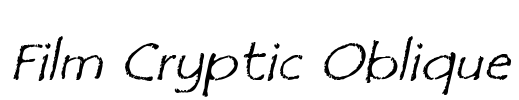 Film Cryptic Oblique