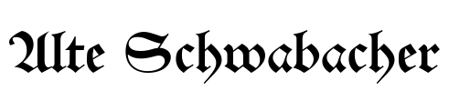 Alte Schwabacher Font Image