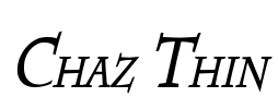 Chaz Thin Font Image