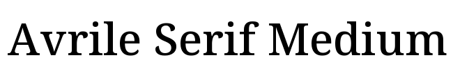 Avrile Serif Medium Font Image