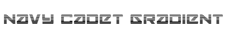 Navy Cadet Gradient Font Image