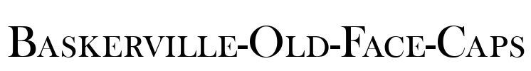 Baskerville-Old-Face-Caps Font Image