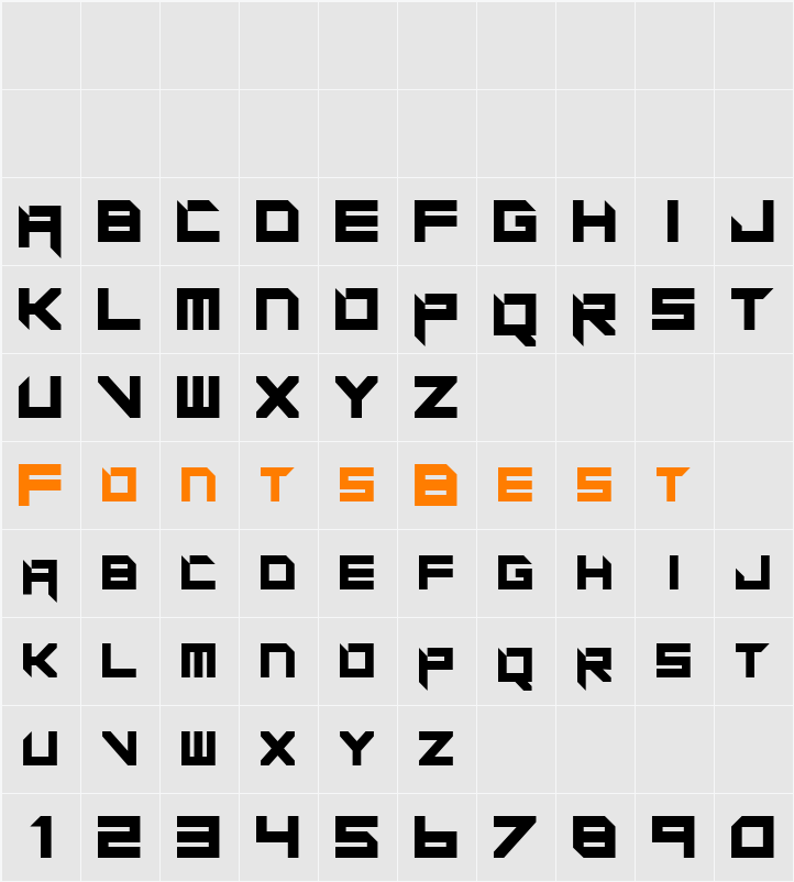 MotorBlock Character Map
