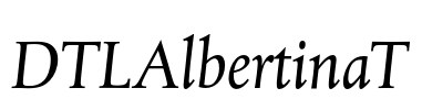 DTLAlbertinaT Font Image
