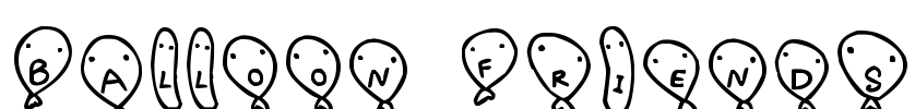 Balloon Friends Font Image